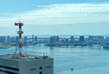 Tokyo Bay, Rainbow Bridge and Odaiba