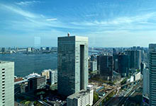 Tokyo Bay and Toshiba Head Office Building